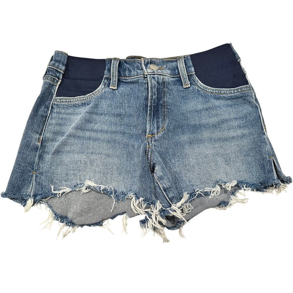 Joe’s Jeans – **MATERNITY** The Ozzie Mid Rise Cutoff Short (Denim Blue) – 27